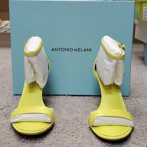 Antonio Melani Lime Zest Ankle Strap Heels